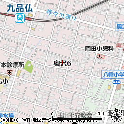 東京都世田谷区奥沢6丁目17周辺の地図