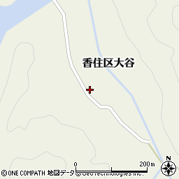兵庫県美方郡香美町香住区大谷122周辺の地図