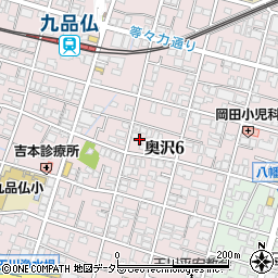 東京都世田谷区奥沢6丁目15周辺の地図
