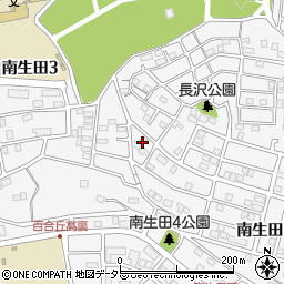 神奈川県川崎市多摩区南生田5丁目24周辺の地図