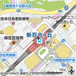 カルディコーヒーファーム　小田急マルシェ新百合ヶ丘店周辺の地図
