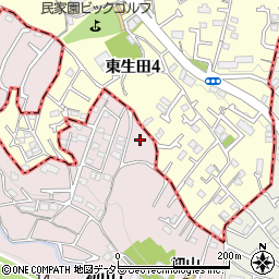 神奈川県川崎市宮前区初山1丁目6周辺の地図