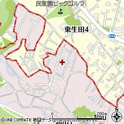 神奈川県川崎市宮前区初山1丁目8周辺の地図