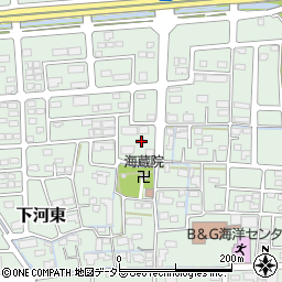 山梨県中央市下河東991-1周辺の地図