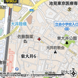 クレセント大井町周辺の地図