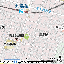 東京都世田谷区奥沢6丁目14周辺の地図