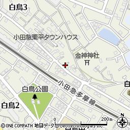 神奈川県川崎市麻生区白鳥周辺の地図