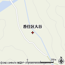 兵庫県美方郡香美町香住区大谷109周辺の地図