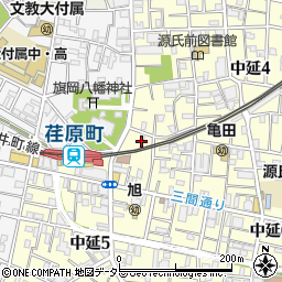 東京都品川区中延4丁目17周辺の地図