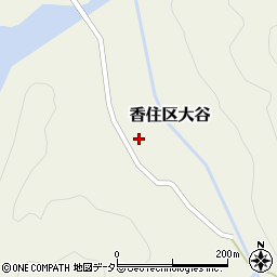 兵庫県美方郡香美町香住区大谷126周辺の地図