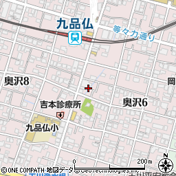 東京都世田谷区奥沢6丁目12周辺の地図