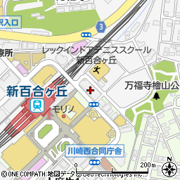 神奈川県川崎市麻生区上麻生1丁目2周辺の地図