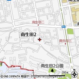 神奈川県川崎市多摩区南生田2丁目16-10周辺の地図