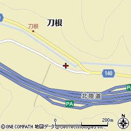 福井県敦賀市刀根34-36周辺の地図