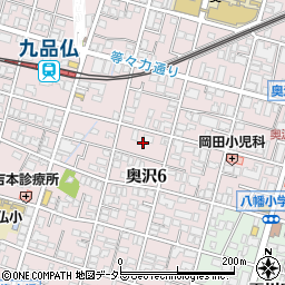 東京都世田谷区奥沢6丁目16周辺の地図