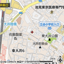 薬局ホームケアファーマシー東大井店周辺の地図
