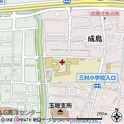 中央市立三村小学校周辺の地図