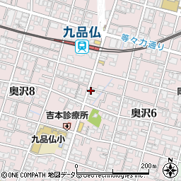 成城石井九品仏店周辺の地図