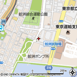 鮫洲入江広場公園トイレ周辺の地図