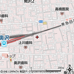 矢沢アパート周辺の地図