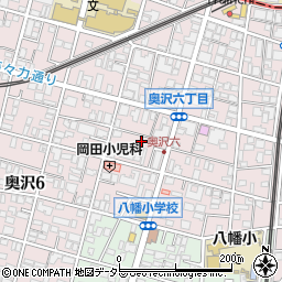 東京都世田谷区奥沢6丁目20周辺の地図
