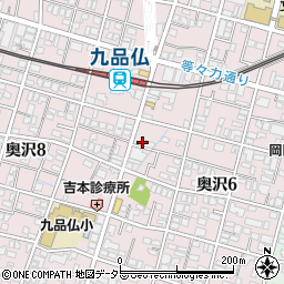 カーサ九品仏周辺の地図