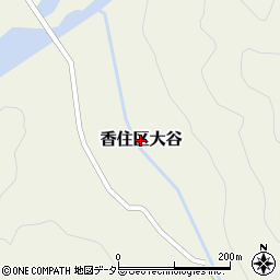 兵庫県香美町（美方郡）香住区大谷周辺の地図