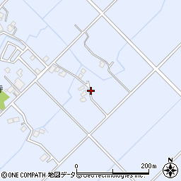 千葉県山武市上横地周辺の地図