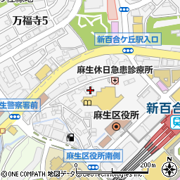 ＫＹリカー　新百合ヶ丘店周辺の地図