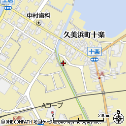 京都府京丹後市久美浜町118-1周辺の地図