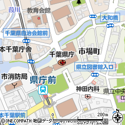 千葉県周辺の地図
