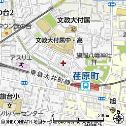 東京都品川区旗の台3丁目周辺の地図