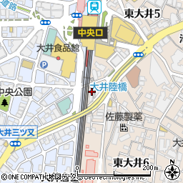 東京都品川区東大井6丁目1-3周辺の地図