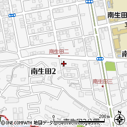 神奈川県川崎市多摩区南生田2丁目18-21周辺の地図