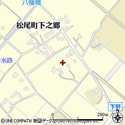 千葉県山武市松尾町下之郷524周辺の地図
