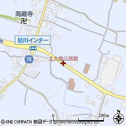 上大島公民館周辺の地図
