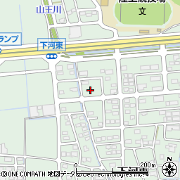 山梨県中央市下河東3020-7周辺の地図