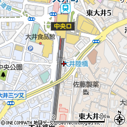 東京都品川区東大井6丁目1-2周辺の地図