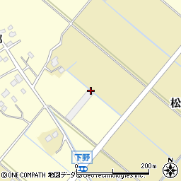 千葉県山武市松尾町下之郷周辺の地図