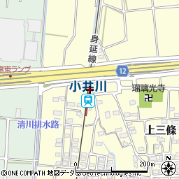 小井川駅周辺の地図