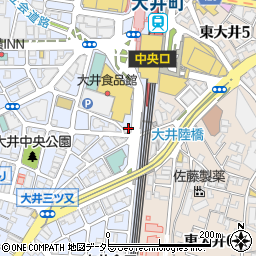 新堀メソード大井町ギター音楽院周辺の地図