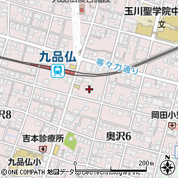 東京都世田谷区奥沢6丁目25周辺の地図