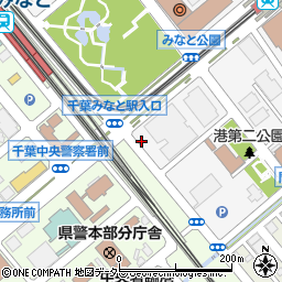 京葉銀行　千葉みなと本部周辺の地図