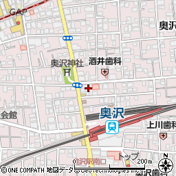 タイムズ奥沢病院駐車場周辺の地図