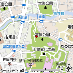 千葉城周辺の地図