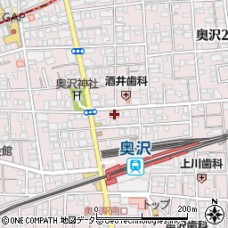 奥沢病院（横浜未来ヘルスケアシステム）周辺の地図