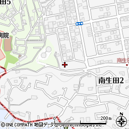 神奈川県川崎市多摩区南生田2丁目14-11周辺の地図