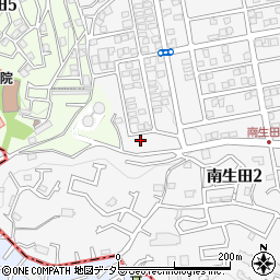 神奈川県川崎市多摩区南生田2丁目14-12周辺の地図