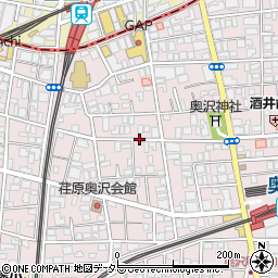 東京都世田谷区奥沢5丁目周辺の地図