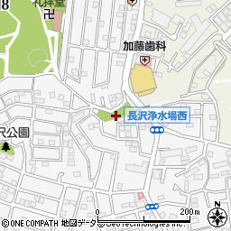 生田中谷第1公園周辺の地図